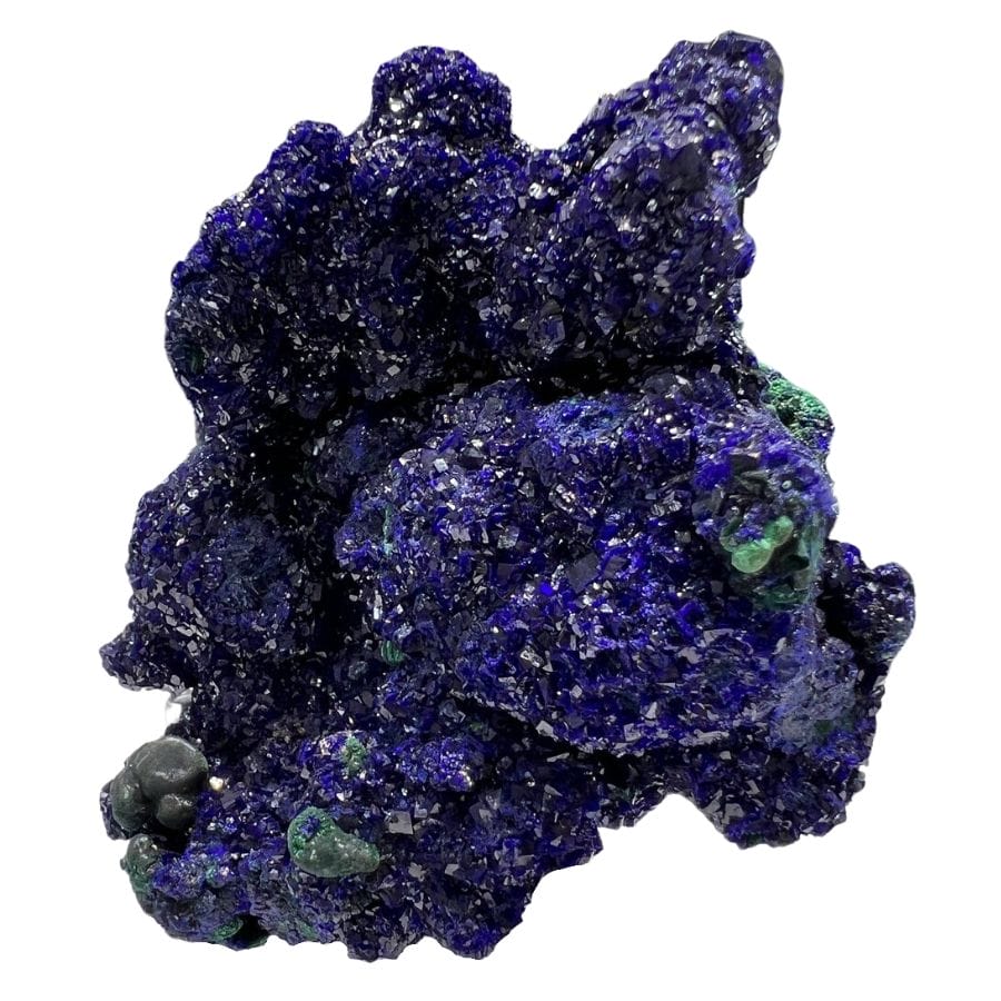 deep blue azurite crystal cluster