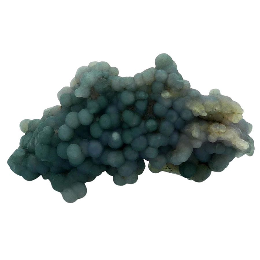 dark teal botryoidal chalcedony crystals