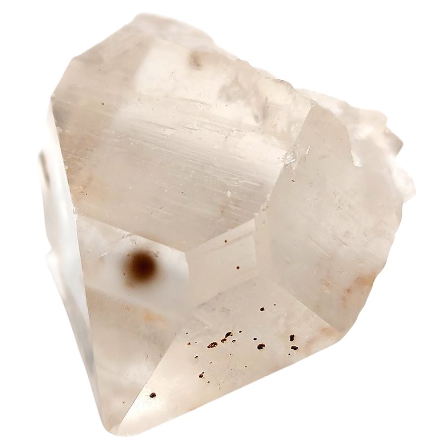 translucent rough quartz crystal