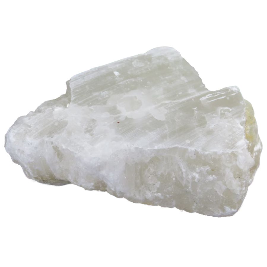 translucent white selenite crystal
