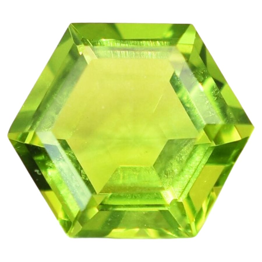 bright green lab-created peridot