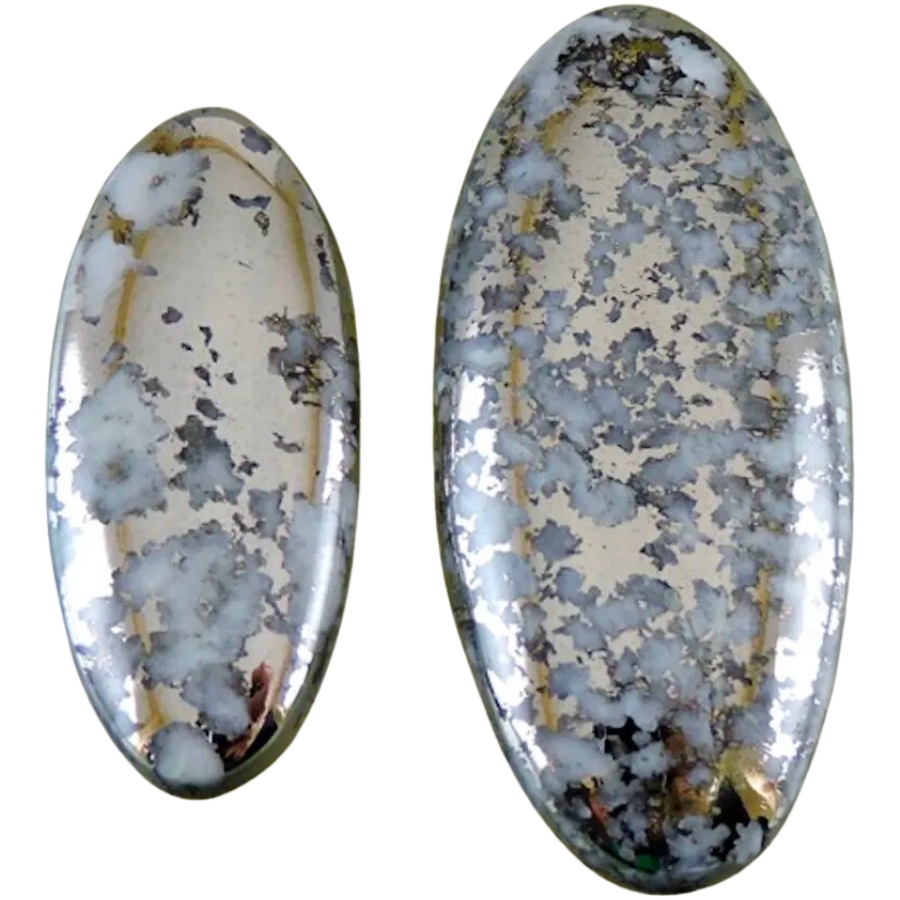 Cabochons made out of algodonite and and domeykite