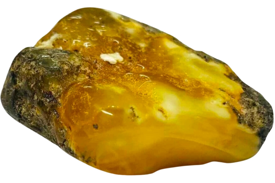 An elegant amber with different yellow hues