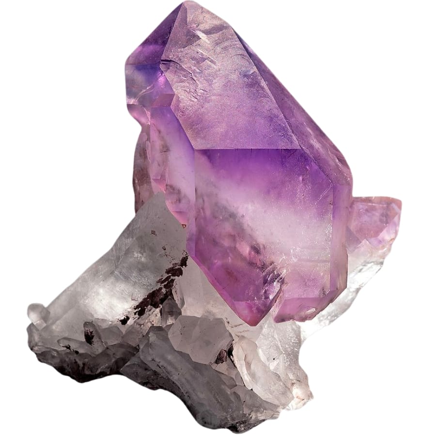 A fascinating purple scepter amethyst