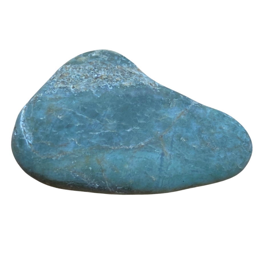 A beautiful tumbled blue jade stone