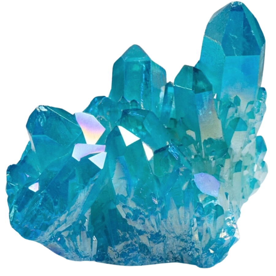 A beautiful crystal tower of blue quartz