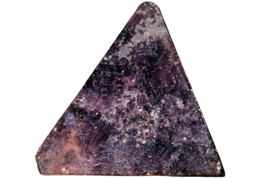 A mesmerizing purple triangular chambersite