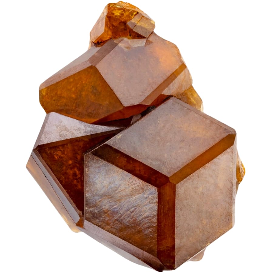 A beautiful honey-brown grossular garnet specimen