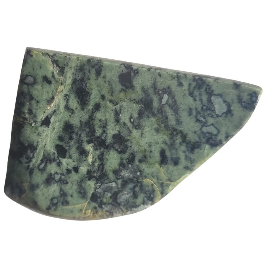 A gorgeous polished slice of jade stone