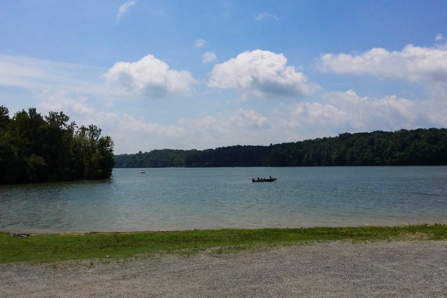 Serene waters of Kentucky Lake and its surrounding landscapes