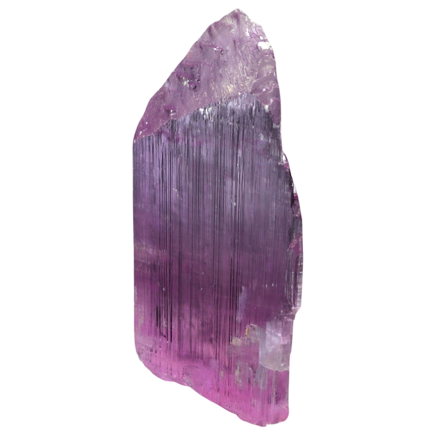 A beautiful natural kunzite crystal