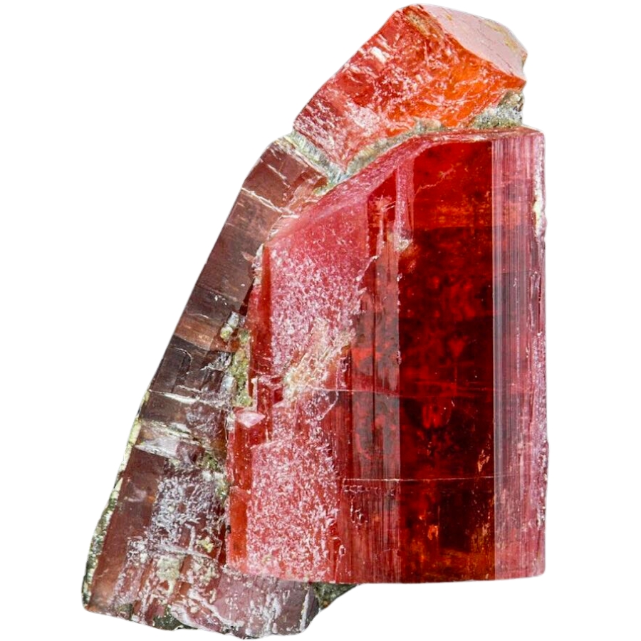 Light red to orangey crystals of nambulite