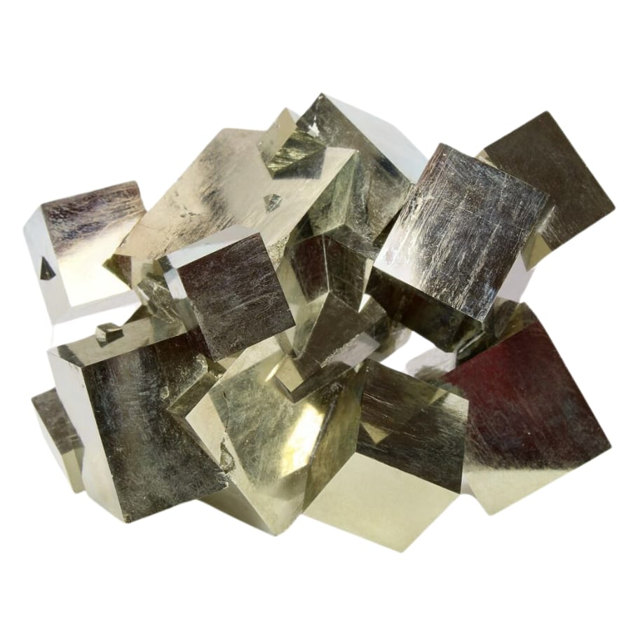 A majestic formation of cubic pyrite