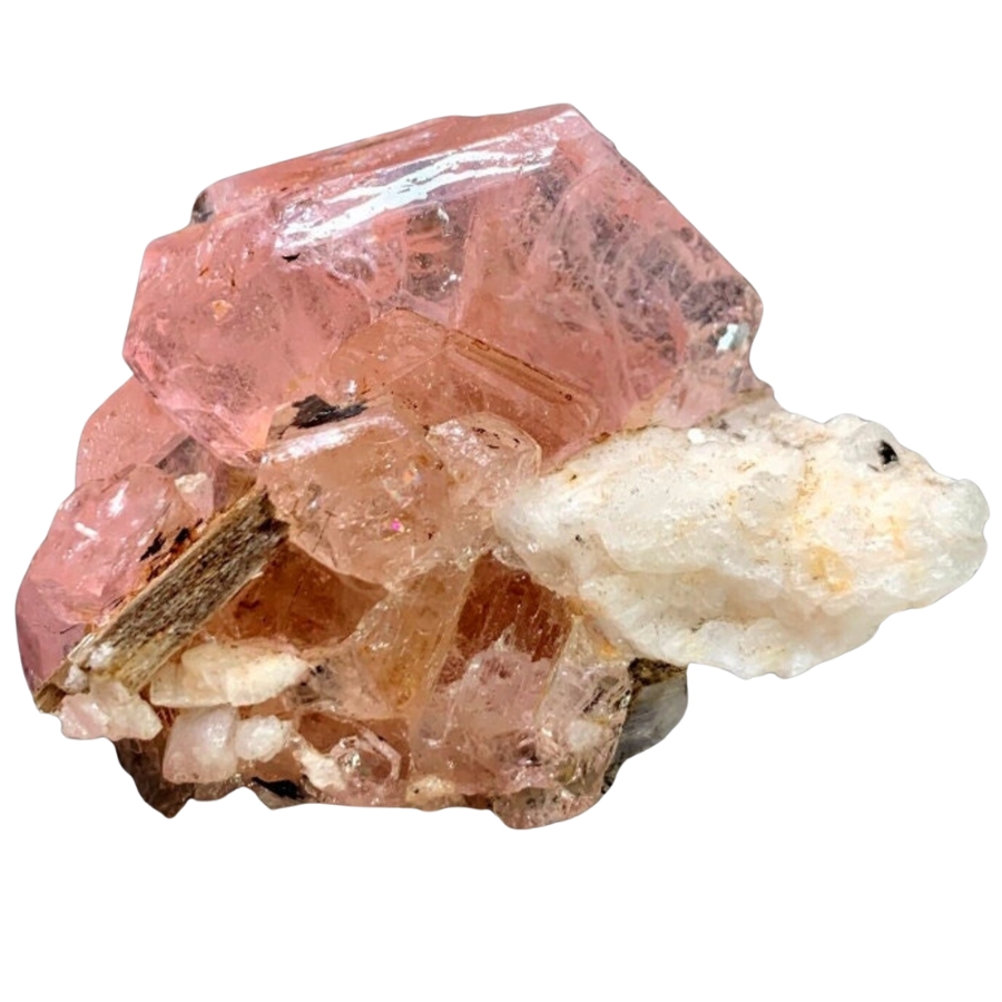 A gorgeous natural pink apatite crystal 
