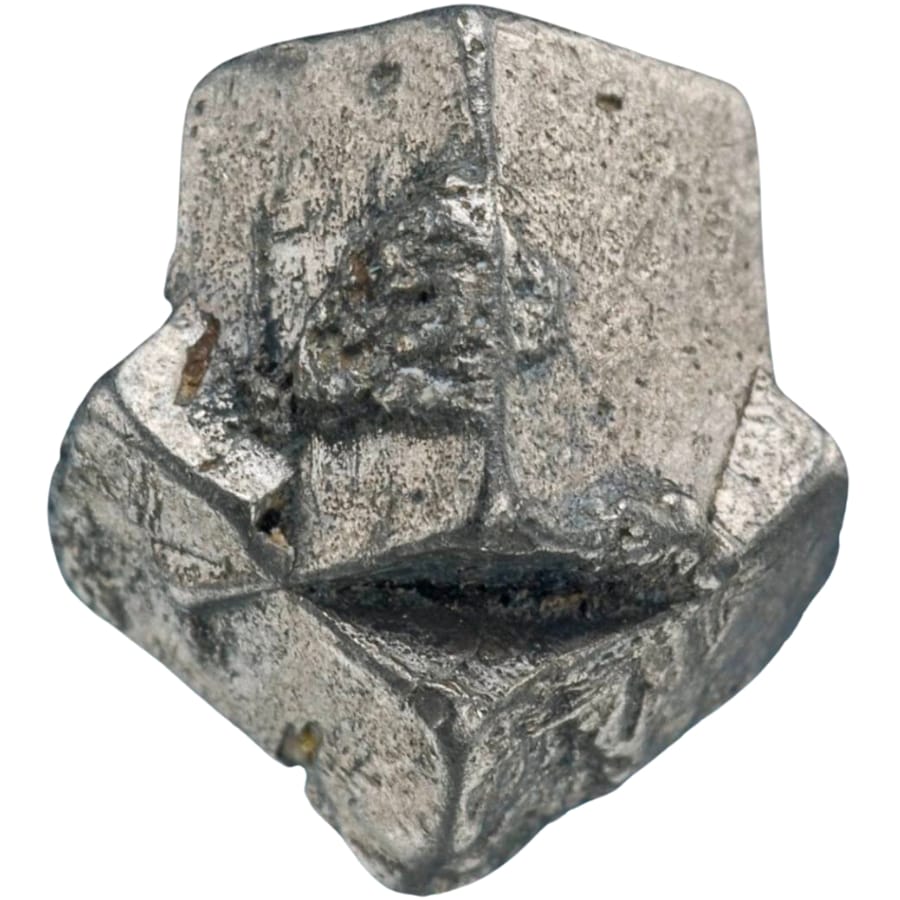 Raw silver-colored platinum specimen