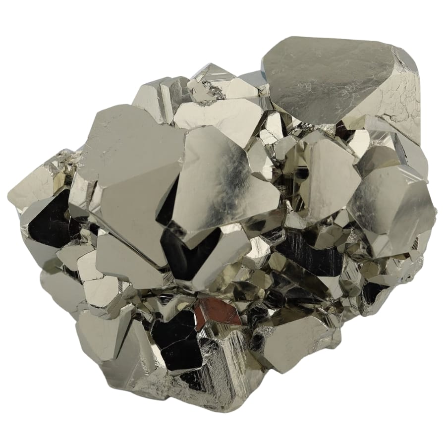 A beautiful pyrite specimen with a unique formation