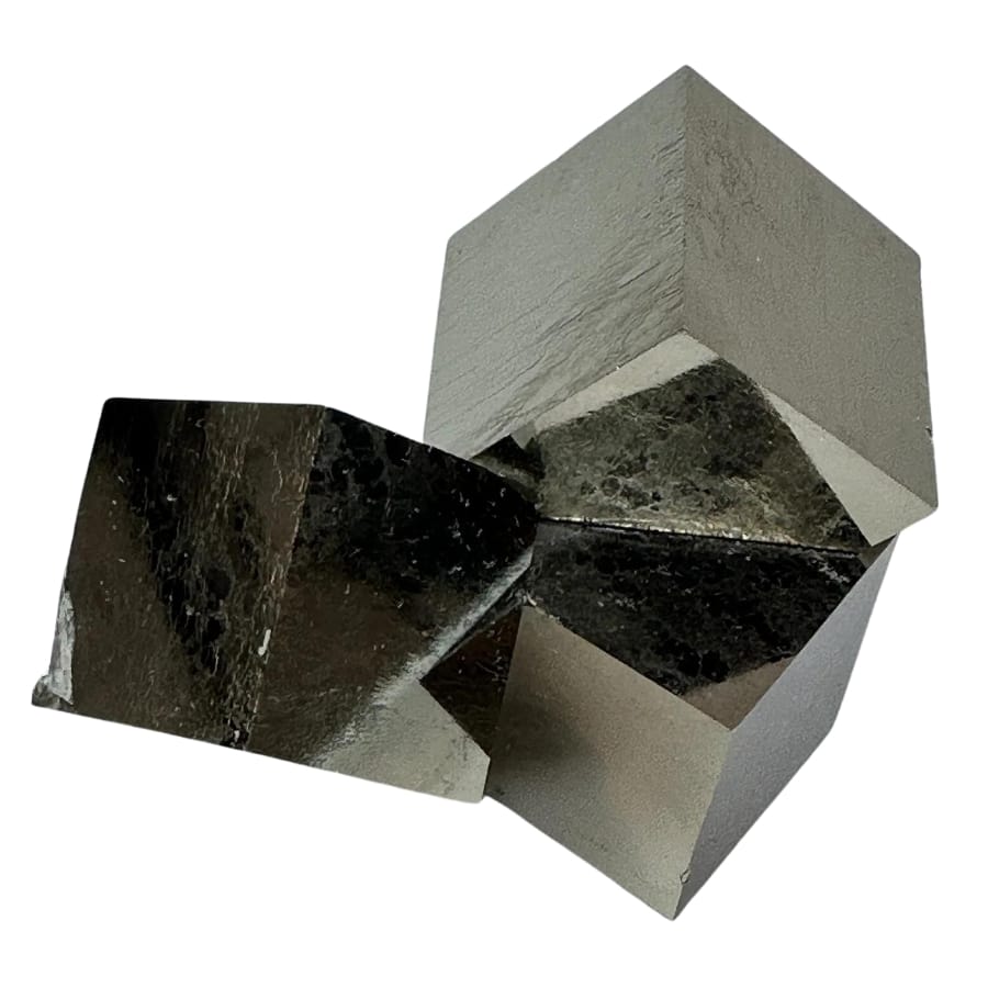 A mesmerizing pyrite cube mineral