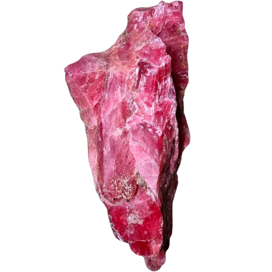 Raw specimen of pinkish-red pyroxmangite