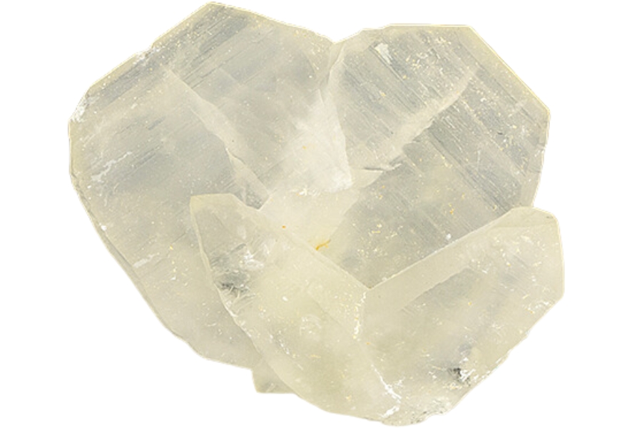Two transparent crystals of quartz without matrix