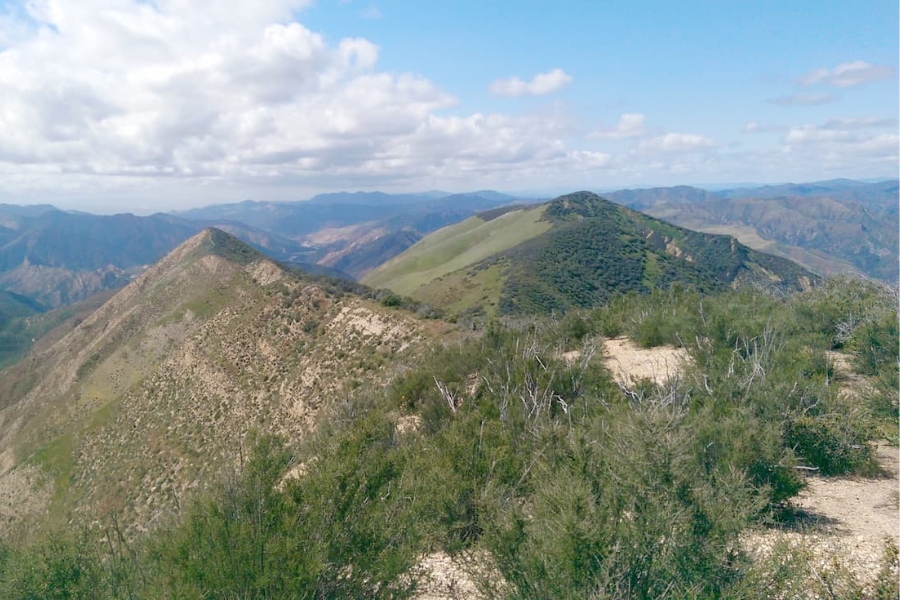 The vast landscape of San Rafael Mountains in its high altitude