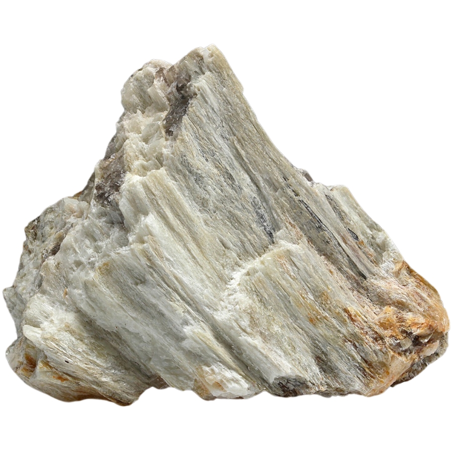 Light grey sillimanite on quartz