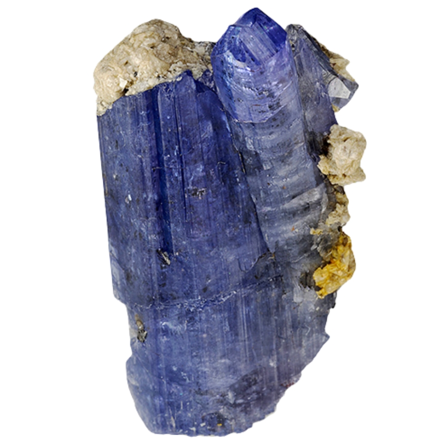 A natural raw tanzanite specimen