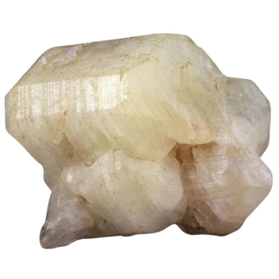 white albite crystal