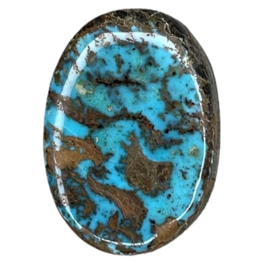 oval Apache Blue turquoise cabochon