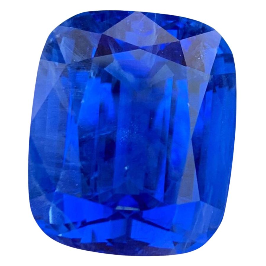 deep blue cushion cut aquamarine