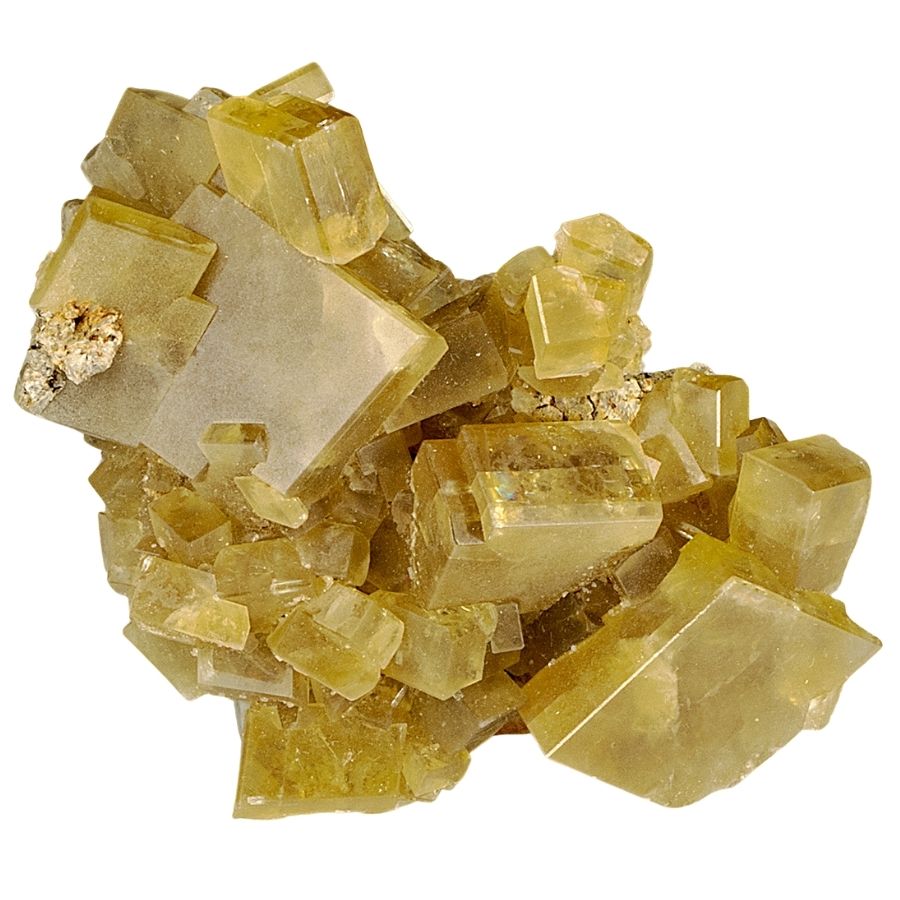 dark yellow barite crystals