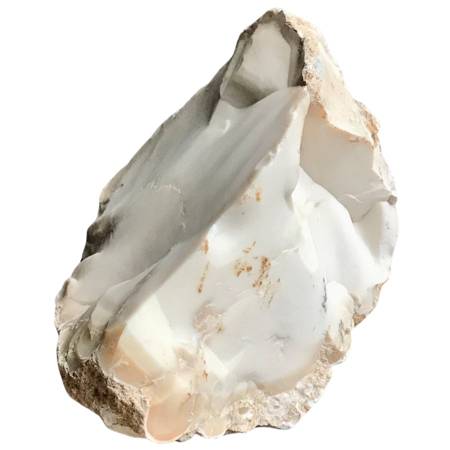 opaque white common opal