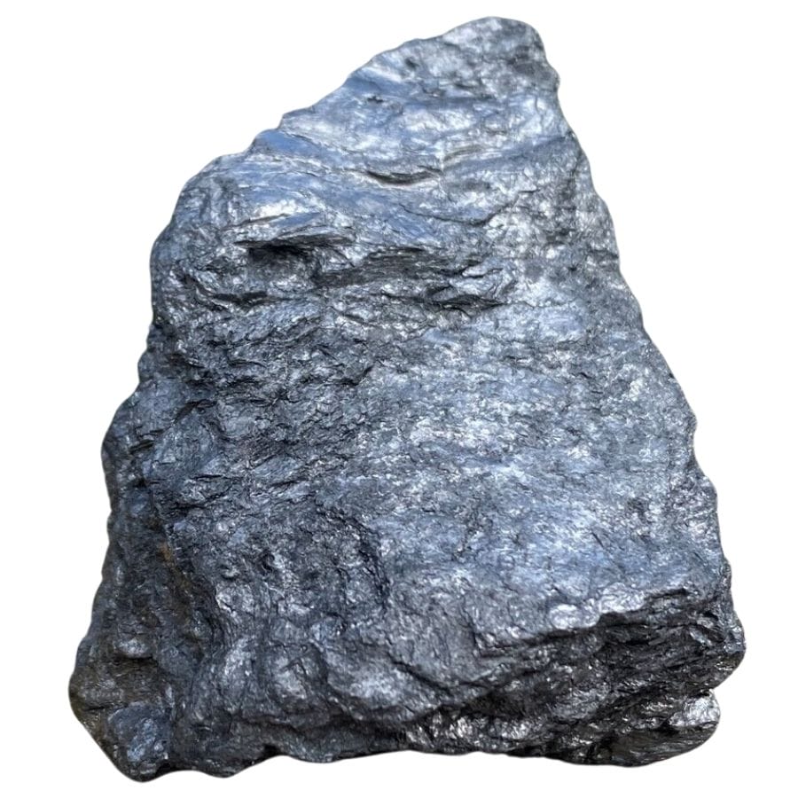 large dark gray graphite crystal