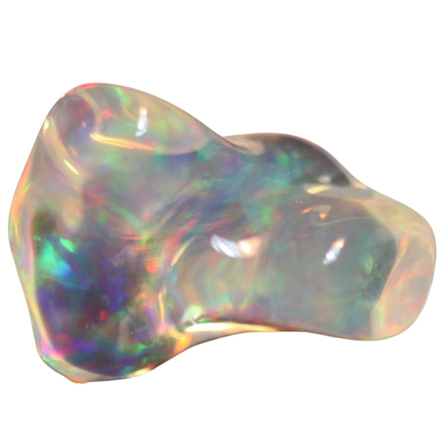 clear and translucent opal crystal