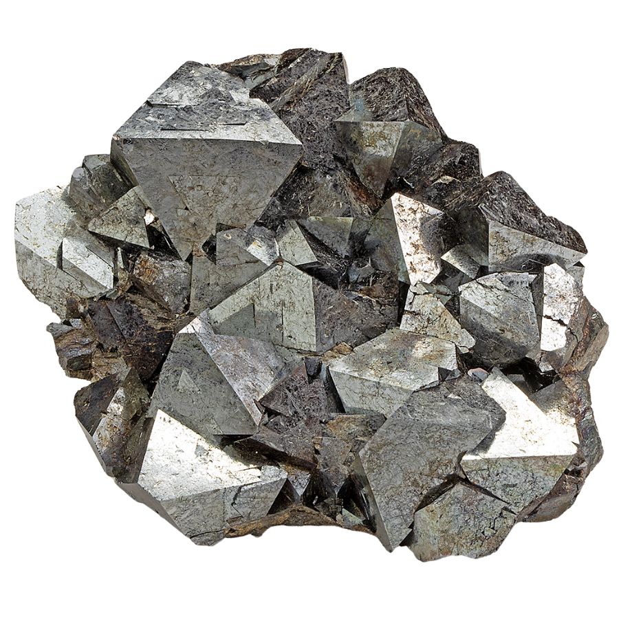 cubic magnetite crystals