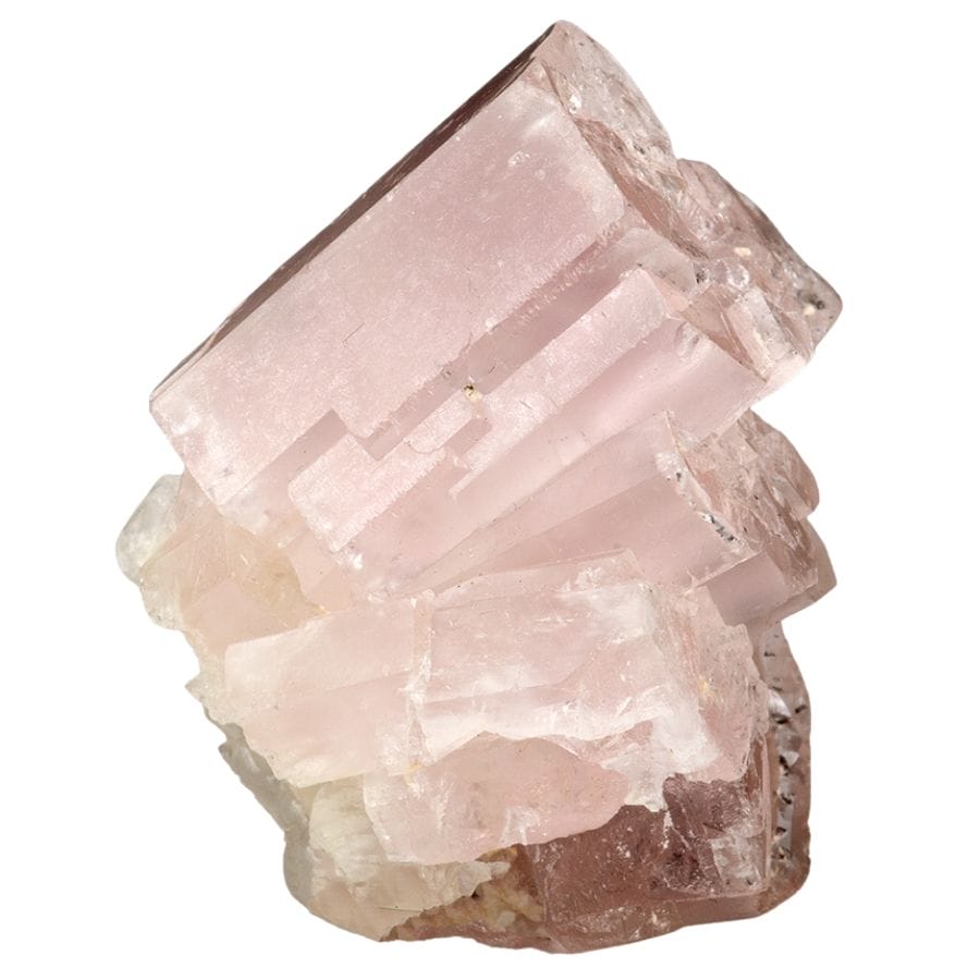 pale pink morganite crystals