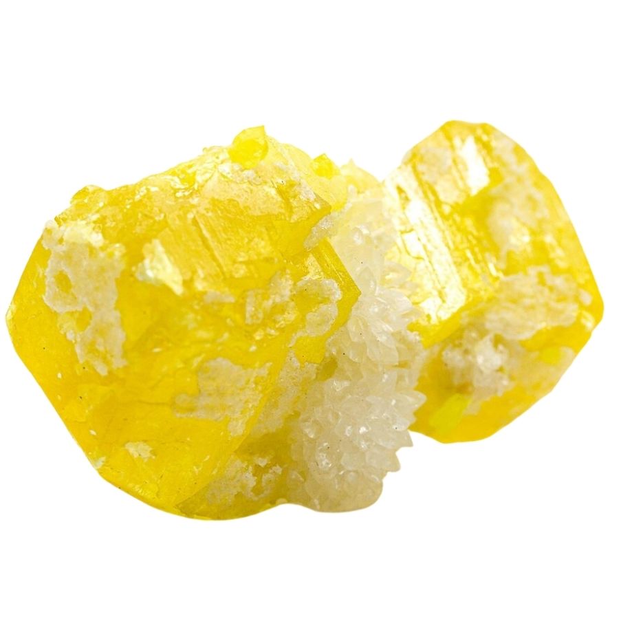 bright yellow sulfur crystals