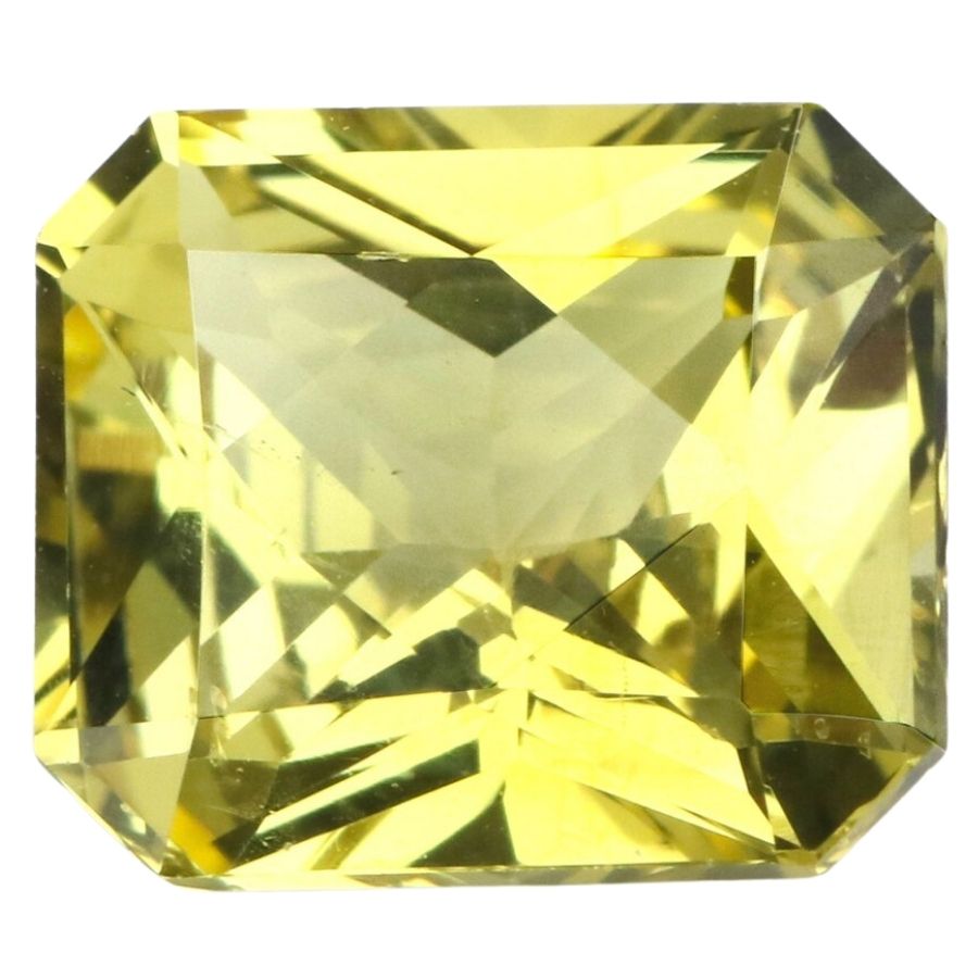 octagonal pale yellow chrysoberyl