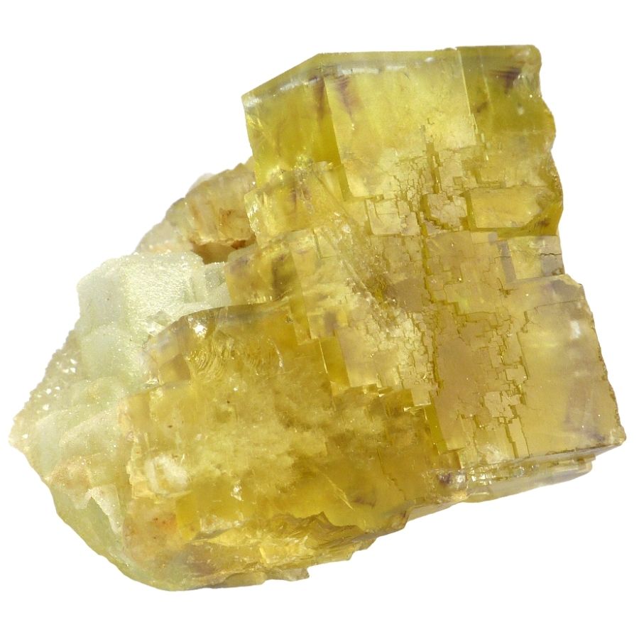 cubic yellow fluorite crystals