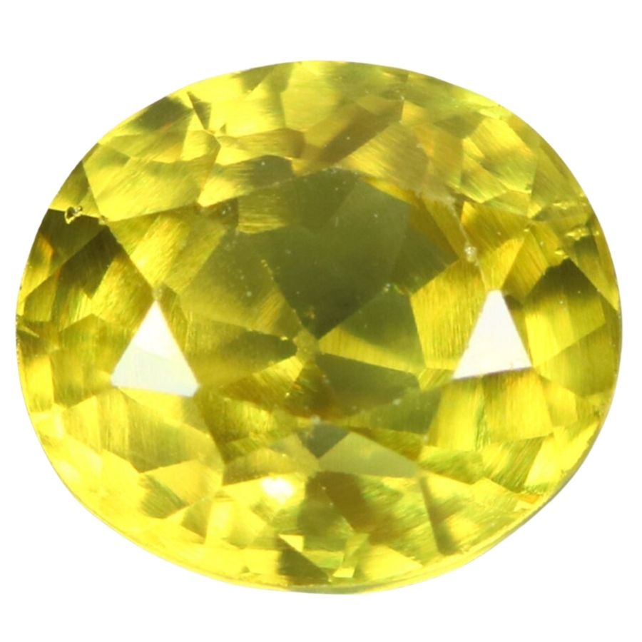 oval cut yellow garnet