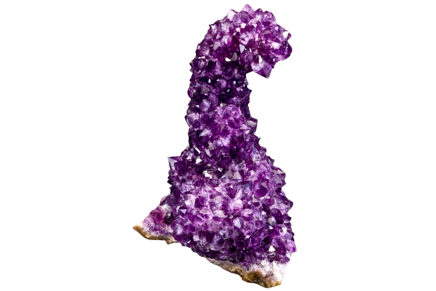 Superb amethyst with sparkling, deep purple hue