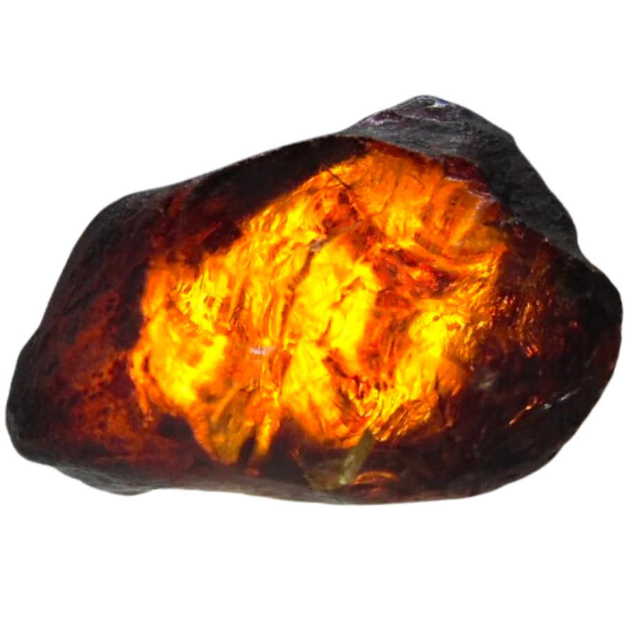 A partially-broken nodule of Fushun amber