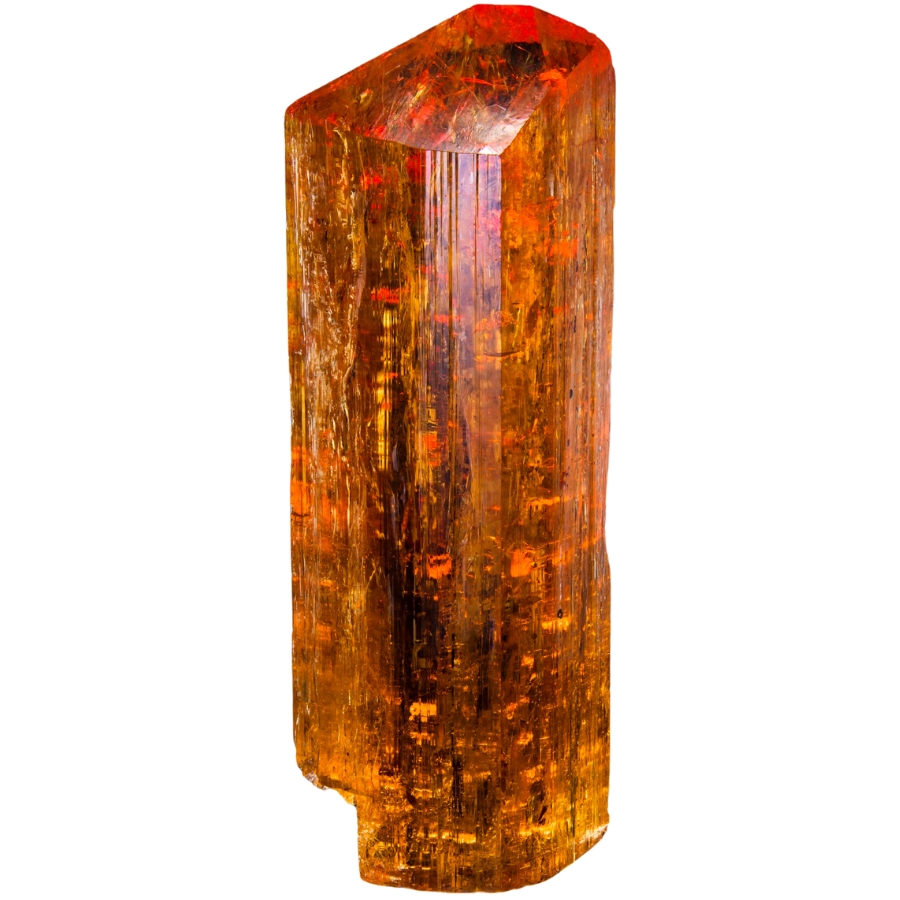 A single Imperial topaz with amazing internal flames