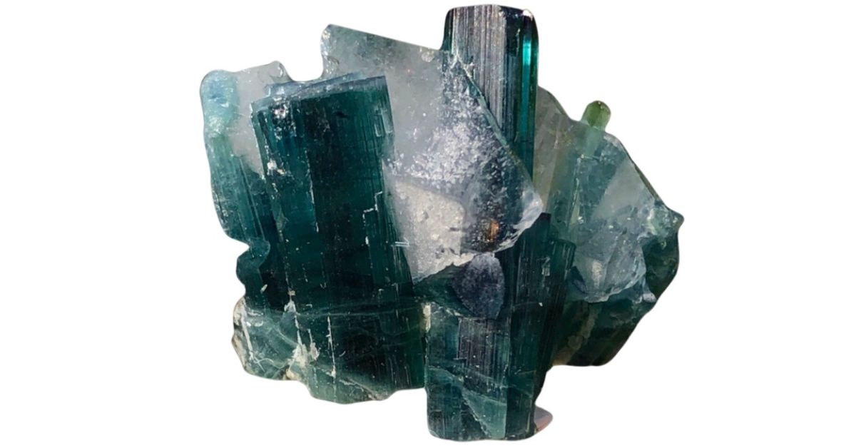 A gorgeous raw and natural indicolite crystal