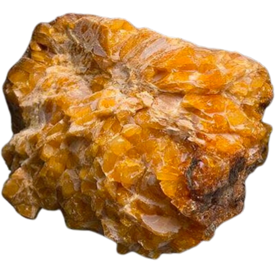 A beautiful piece of raw Kuji amber