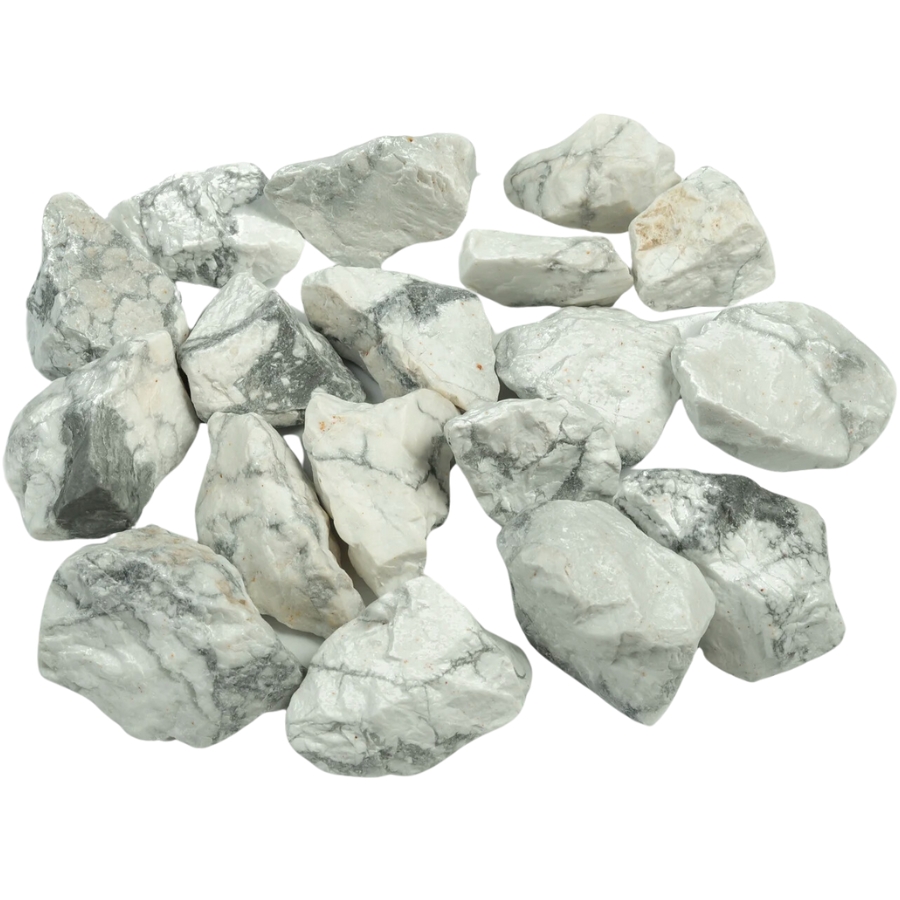 Raw pieces of howlite