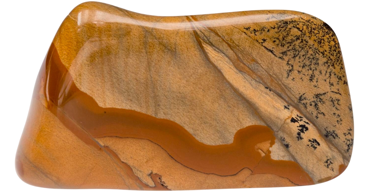 Polished piece of a beautiful picture jasper