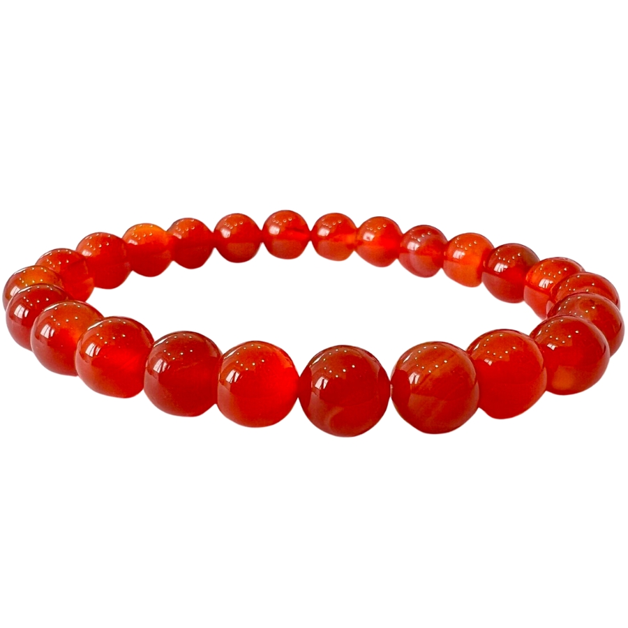 A bracelet made purely out of red onyx