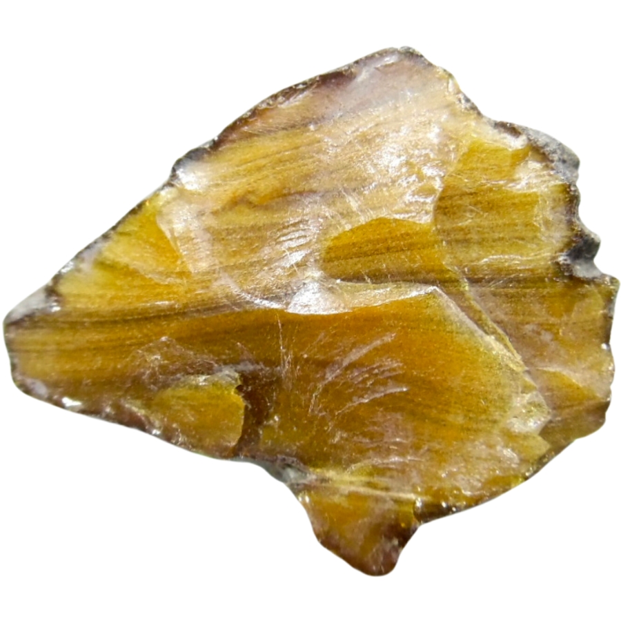 A raw piece of Spanish amber