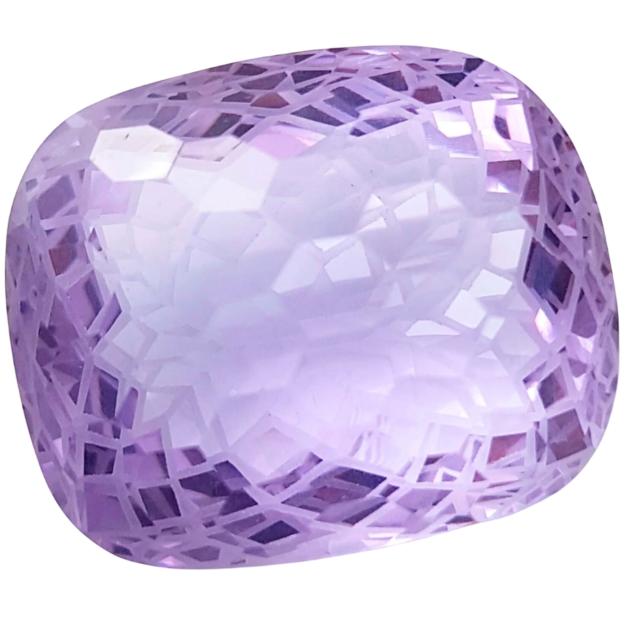 A loose, cushion-shaped violet topaz