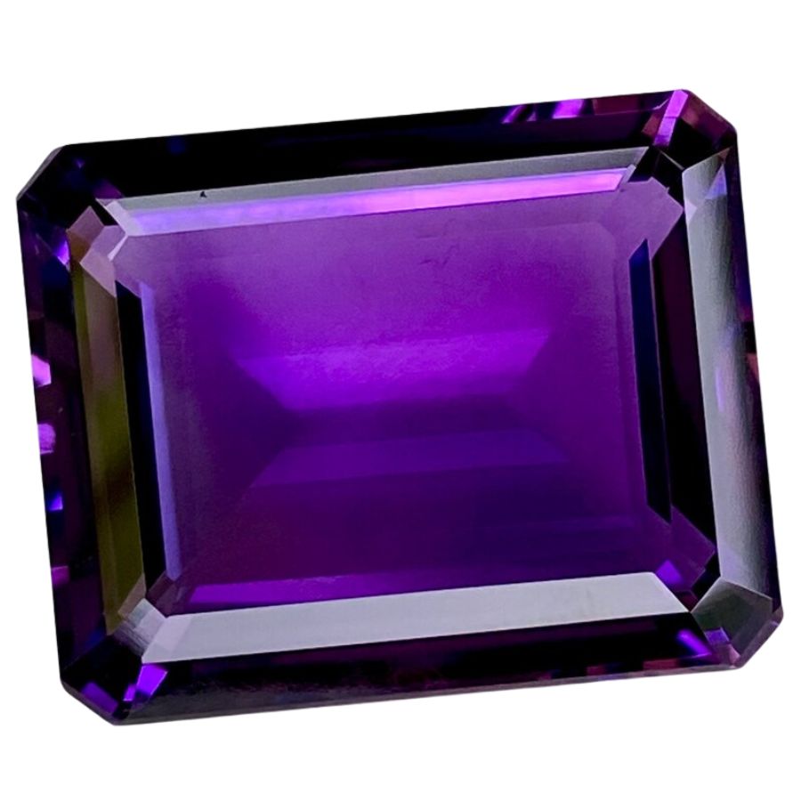 rectangular purple amethyst
